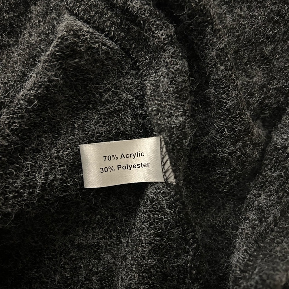 Yak N Yeti long sweater, dark gray and light gray. Turtleneck, women’s L. - Picture 6 of 7